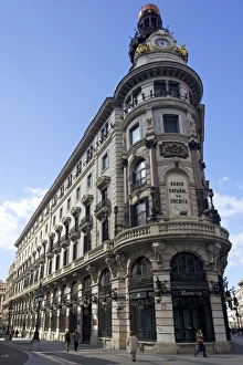 Banks Prints: Banco Espanol de Credito, Calle de Alcala, Banesto Building dating from the 1880 s