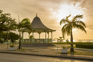 Bridgetown Prints: Bandstand and Brownes Beach, Bridgetown, St. Michael, Barbados, West Indies, Caribbean