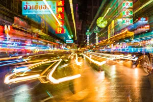 Thai Culture Prints: Bangkok at night, Bangkok, Thailand, Southeast Asia, Asia