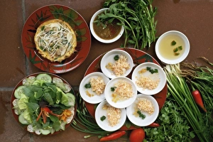 Vietnamese Prints: Banh beo tom chay