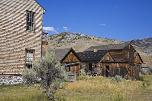 Ghost Towns Prints: Bannack State Park Ghost Town, Dillon, Montana, United States of America, North America