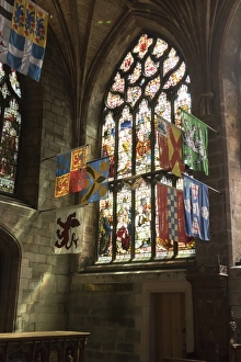 Edinburgh Prints: Banners of the Knights of the Order of the Thistle, St. Giles Cathedral, Edinburgh