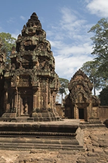 Banteay Srei Hindu temple, near Angkor, UNESCO World Heritage Site, Siem Reap