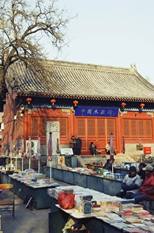 Antique Prints: Baoguo Temple antiques market, Beijing, China, Asia