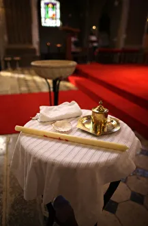 Ritual Prints: Baptism in a Catholic church, France, Europe