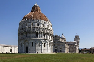 Catholic Prints: The Baptistery, Duomo and Leaning Tower