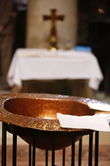Images Dated 8th May 2008: Baptistery, Saint-Julien-le-Pauvre Melkite church, Paris, France, Europe