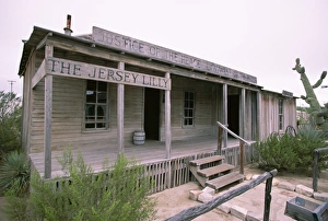 Single Storey Prints: Bar and courthouse of the famous Judge Roy Bean