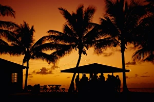 Mingling Prints: Bar at sunset, Antigua, Caribbean, West Indies