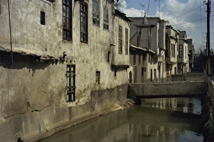 Old City Prints: Barada River running through Old City, Damascus, Syria, Middle East
