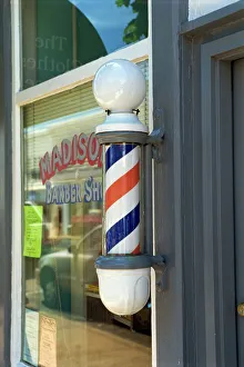 Customs Prints: Barbers shop