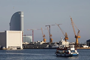 Barcelona harbour, Barcelona, Catalonia, Spain, Europe