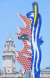 Images Dated 20th July 2008: Barcelona Head by Roy Lichtenstein, completed in 1992 for the Olympics