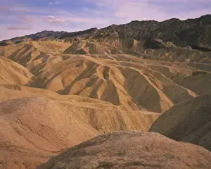 Death Valley Prints: Bare hills and gulleys at Zabriskie Point in the Death Valley National