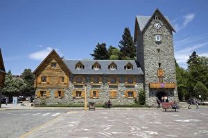 Civic Building Prints: Bariloche Alpine style Centro Civico building, Bariloche, Nahuel Huapi National Park