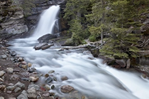 Glacier National Park Gallery: Baring Creek Falls, Glacier National Park, Montana, United States of America, North America