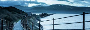 Gwynedd Prints: Barmouth Bridge, coast of Cardigan Bay, Gwynedd, Wales, United Kingdom, Europe