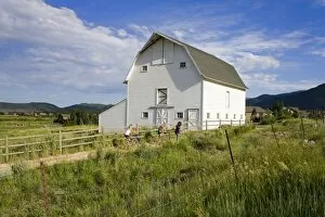 Images Dated 10th July 2010: Barn at the Swaner Nature Preserve, Park City, Utah, United States of America