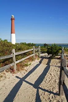 Light House Prints: Barnegat Lighthouse in Ocean County, New Jersey, United States of America, North America