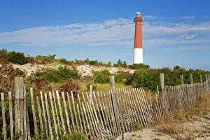 Light House Prints: Barnegat Lighthouse in Ocean County, New Jersey, United States of America, North America