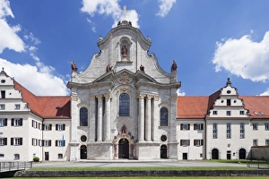 Baroque cathedral, Zwiefalten Monastery, Swabian Alb, Baden Wurttemberg, Germany, Europe