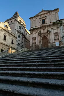 Images Dated 10th March 2008: Baroque church of San Francesco, Noto, Sicily, Italy, Europe