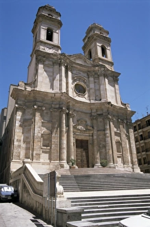 Cagliari Prints: Baroque church of Sant Anna