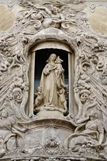 Baroque detail, Ceramic Museum, Valencia, Spain, Europe