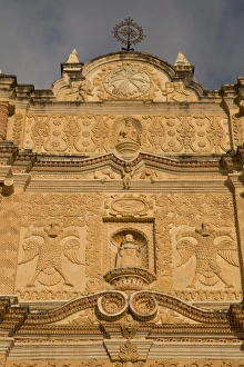 Stereotypically Mexican Prints: Baroque facade of the Temple of Santo Domingo de Guzman