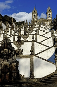 Pilgrimage Site Prints: A baroque granite double staircase dating from
