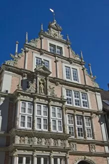 Images Dated 6th September 2010: Baroque influence in a gable in Hamelin, Lower Saxony, Germany, Europe