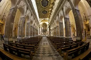 Images Dated 29th April 2010: Baroque Nave of Cathedral of St. Andrew (Duomo di San Andreas), Amalfi