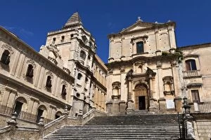 Images Dated 7th March 2008: Baroque San Francesco Church, Noto, Sicily, Italy, Europe