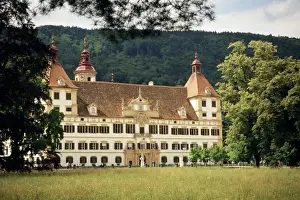 The Baroque Schloss Eggenberg, Italian Pietro de Pomis designed this allegory of universal order