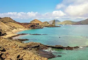 Blue Water Prints: Bartolome Island with Pinnacle Rock