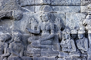 Storytelling Prints: Bas-relief of life of Buddha, Borobudur