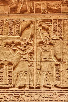 Nubia Prints: Bas Reliefs, Beit al-Wali Temple, Kalabsha, UNESCO World Heritage Site, near Aswan, Nubia