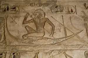 Bas-reliefs, Medinet Habu (Mortuary Temple of Ramses III), West Bank, Luxor, Thebes