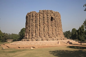 Front Prints: Base of Alai Minar, Qutab Minar complex, New Delhi, India, Asia
