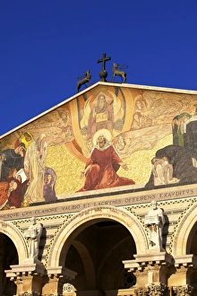Basilica of The Agony, Garden of Gethsemane, Jerusalem, Israel, Middle East