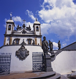 Minas Gerais Prints: Basilica do Bom Jesus de Matosinhos, Congonhas, Minas Gerais, Brazil