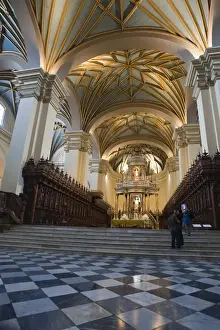 Lima Prints: Basilica Cathedral of Lima, Lima, Peru, South America