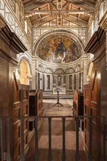 San Miniato Al Monte Prints: Basilica di San Miniato al Monte, Florence, Tuscany, Italy, Europe