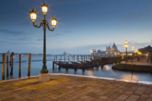 Lamp Post Prints: Basilica di Santa Maria della Salute on the Grand Canal