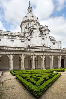 Neo Classical Prints: Basilica Dome, Mafra National Palace, Mafra, Lisbon Coast, Portugal, Europe