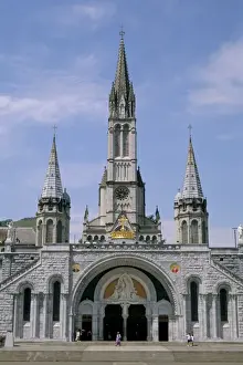 Lourdes Prints: Basilica du Rosaire (Basilica Notre Dame du Rosaire), Lourdes, Midi Pyrenees