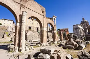 Basilica Julia, Roman Forum, UNESCO World Heritage Site, Rome, Lazio, Italy, Europe