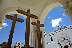 Images Dated 25th October 2010: Basilica of Our Lady of Copacabana on the shores of Lake Titicaca, Bolivia, South America