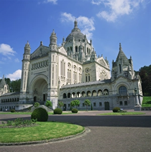Calvados Prints: The Basilica at Lisieux in the Calvados region of Basse Normandie, France, Europe