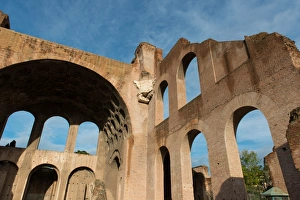 Basillica Prints: Basilica of Maxentius, Roman Forum, UNESCO World Heritage Site, Rome, Lazio, Italy, Europe